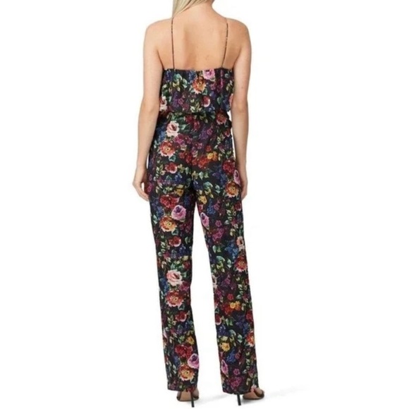 AIDAN MATTOX Womens Black Sleeveless V Neck Cocktail Straight leg Jumpsuit Sz 2 - Picture 9 of 9